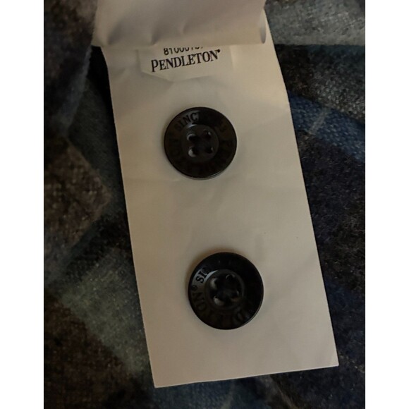 NWOT Pendleton Original Board Shirt BLUE Surf Plaid Beach Boys Virgin Wool-L - Picture 6 of 10